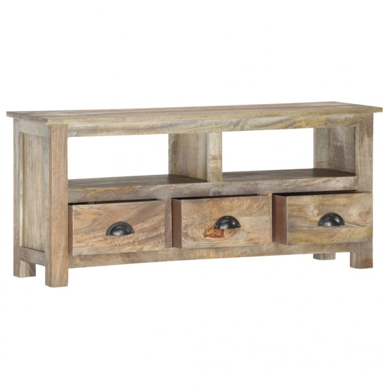 Szafka pod TV, 110x30x50 cm, lite drewno mango