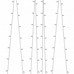 Solarne lampki dekoracyjne, 2 szt., 2x200 LED, niebieskie