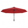 Ścienny parasol ogrodowy, czerwony, 290 cm
