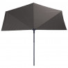Madison Parasol balkonowy Sun Wave, 270 x 150 cm, jasnoszary