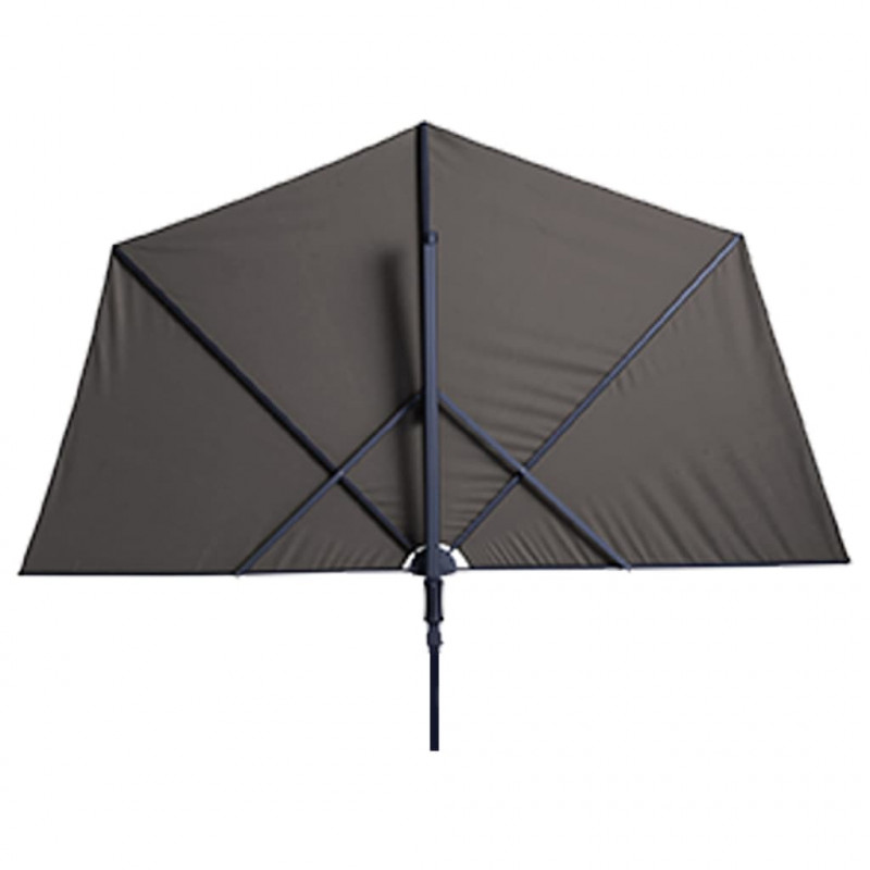 Madison Parasol balkonowy Sun Wave, 270 x 150 cm, jasnoszary