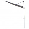 Madison Parasol balkonowy Sun Wave, 270 x 150 cm, jasnoszary