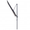 Madison Parasol balkonowy Sun Wave, 270 x 150 cm, jasnoszary