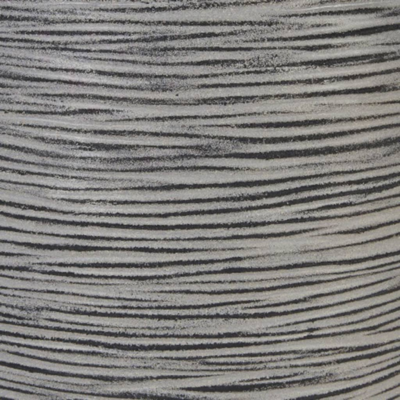 Capi Kwadratowa donica Nature Rib, 30 x 30 cm, antracytowa, KOFZ902