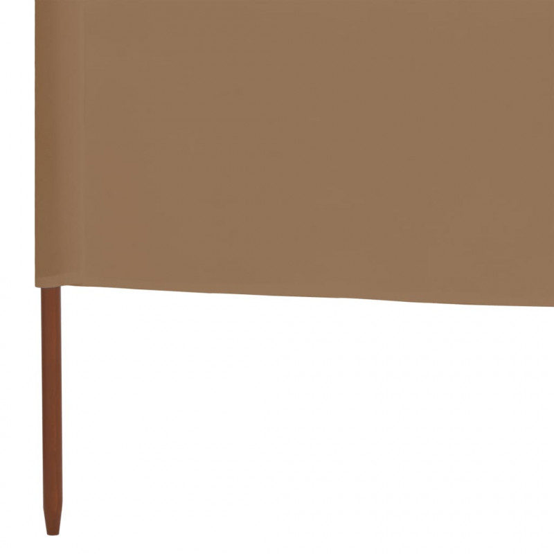 Parawan 6-skrzydłowy z tkaniny, 800 x 80 cm, taupe