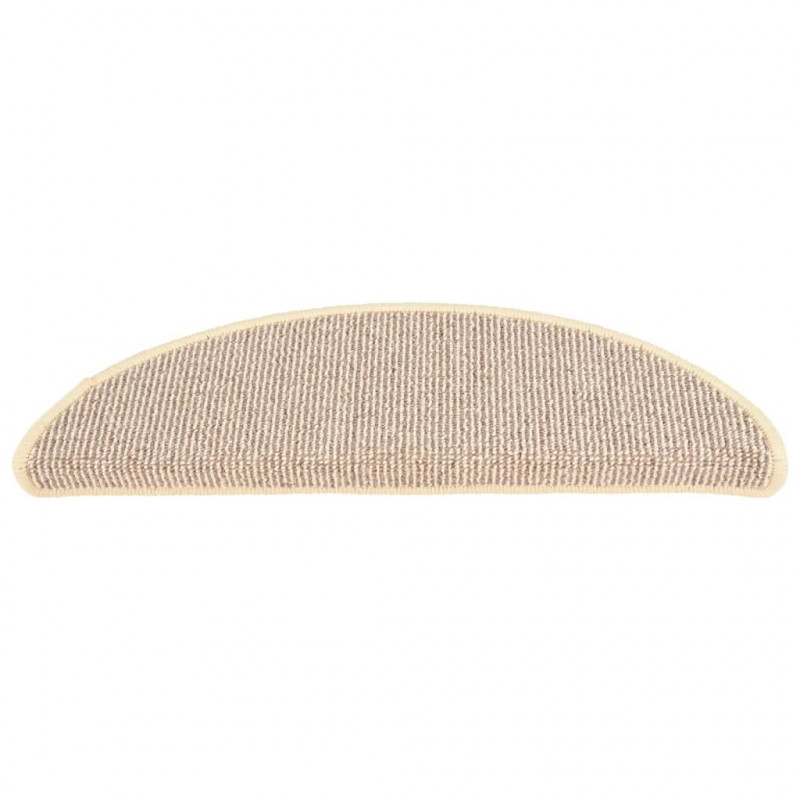 Nakładki na schody, 15 szt., biało-brązowe, 56 x17 x 3 cm