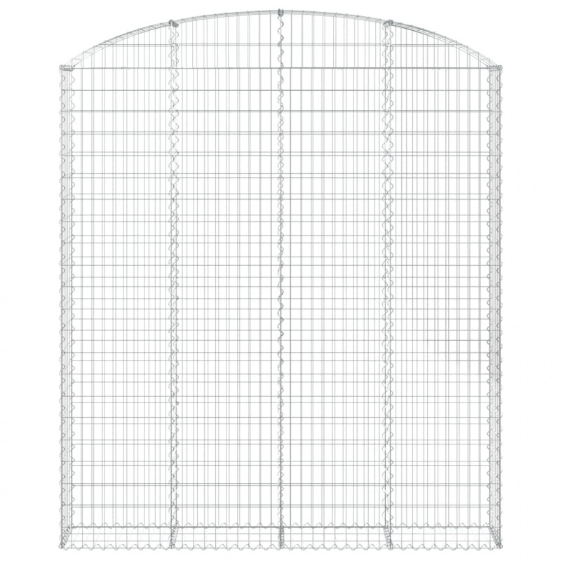 Łukowaty kosz gabionowy 200x30x220/240 cm, galwanizowane żelazo
