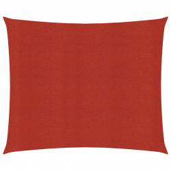 Żagiel przeciwsłoneczny, 160 g/m², czerwony, 4,5x4,5 m, HDPE