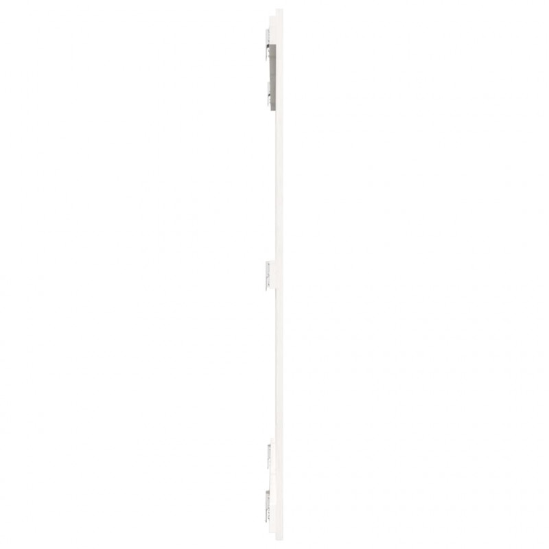 Wezgłowie łóżka, białe, 108x3x110 cm, lite drewno sosnowe