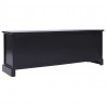 Szafka pod TV, czarna, 108x30x40 cm, drewno paulownia