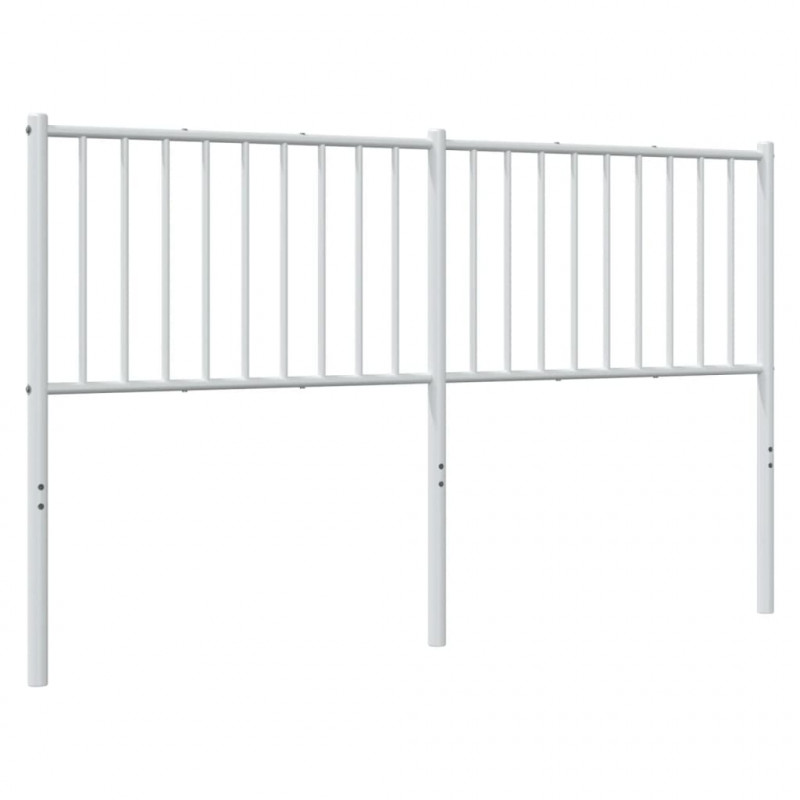 Metalowe wezgłowie, białe, 160 cm