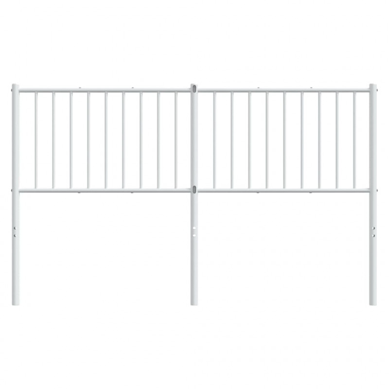 Metalowe wezgłowie, białe, 160 cm