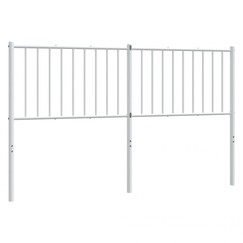 Metalowe wezgłowie, białe, 160 cm
