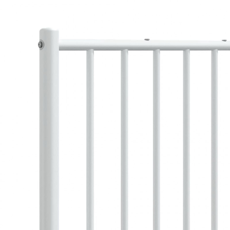 Metalowe wezgłowie, białe, 160 cm