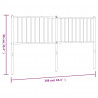 Metalowe wezgłowie, białe, 160 cm