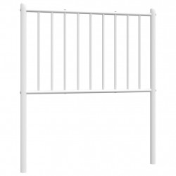 Metalowe wezgłowie, białe, 80 cm
