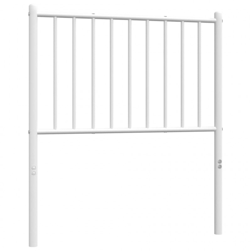 Metalowe wezgłowie, białe, 80 cm