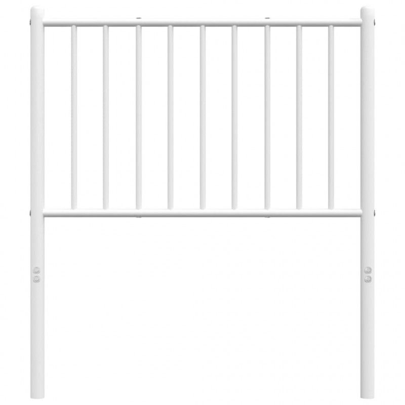 Metalowe wezgłowie, białe, 80 cm