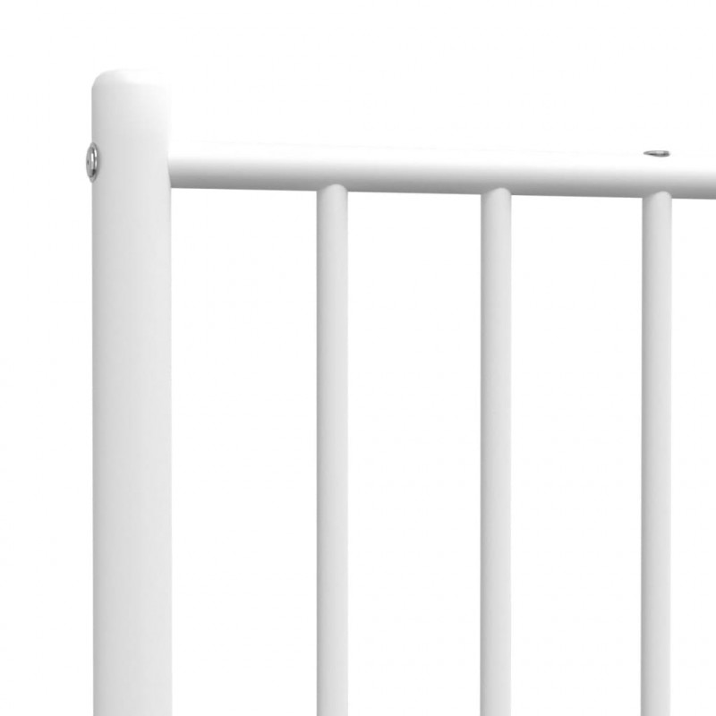 Metalowe wezgłowie, białe, 80 cm