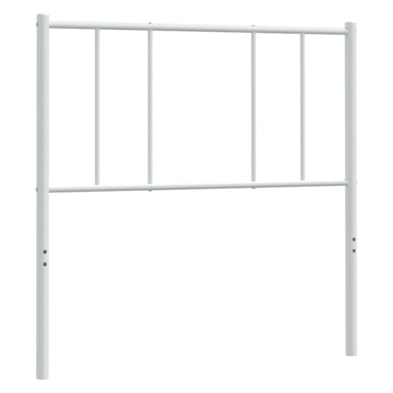Metalowe wezgłowie, białe, 80 cm