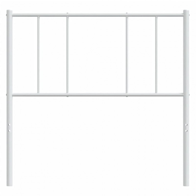 Metalowe wezgłowie, białe, 80 cm