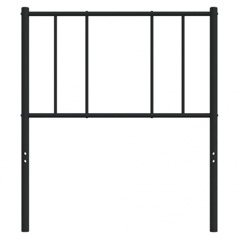 Metalowe wezgłowie, czarne, 100 cm