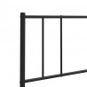 Metalowe wezgłowie, czarne, 100 cm
