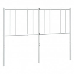 Metalowe wezgłowie, białe, 150 cm