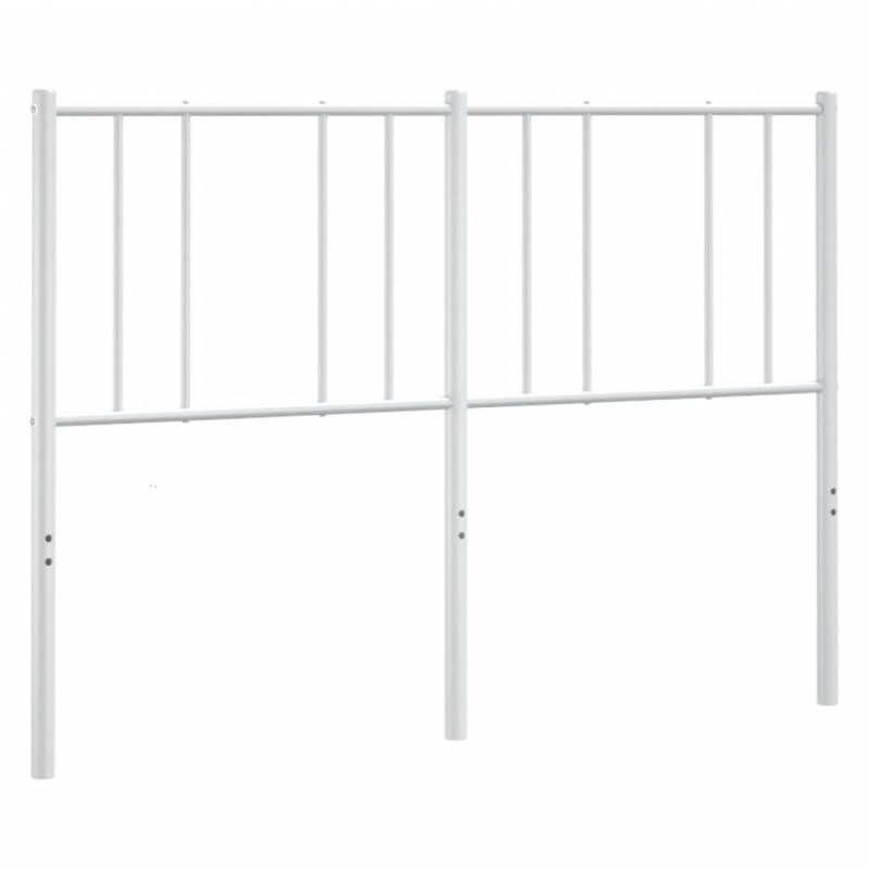 Metalowe wezgłowie, białe, 150 cm