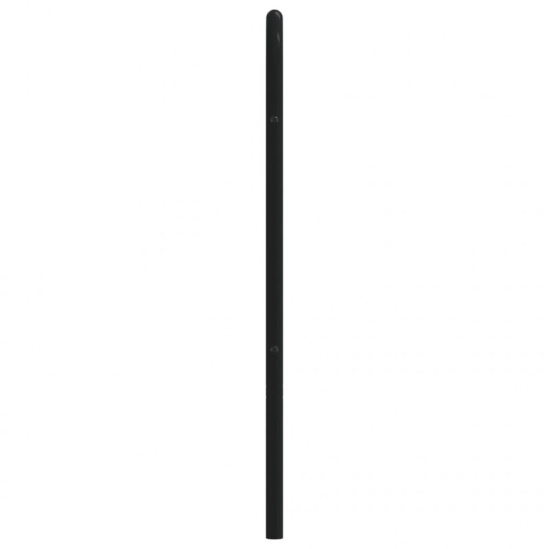 Metalowe wezgłowie, czarne, 75 cm