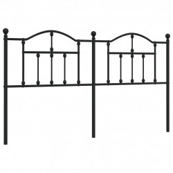 Metalowe wezgłowie, czarne, 160 cm