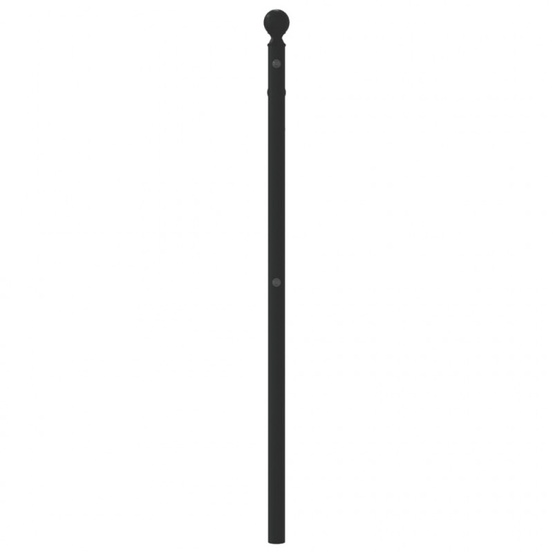 Metalowe wezgłowie, czarne, 107 cm
