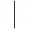 Metalowe wezgłowie, czarne, 107 cm