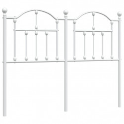 Metalowe wezgłowie, białe, 120 cm
