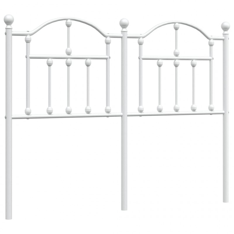 Metalowe wezgłowie, białe, 120 cm