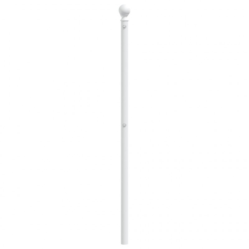 Metalowe wezgłowie, białe, 120 cm