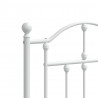 Metalowe wezgłowie, białe, 120 cm