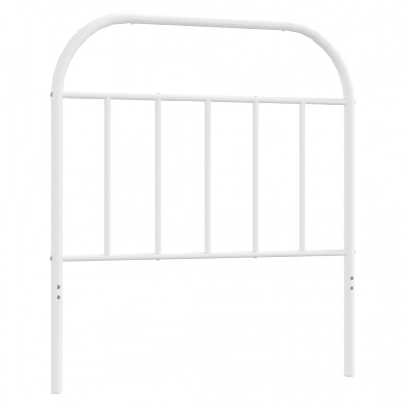 Metalowe wezgłowie, białe, 80 cm