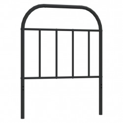 Metalowe wezgłowie, czarne, 75 cm