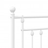 Metalowe wezgłowie, białe, 160 cm