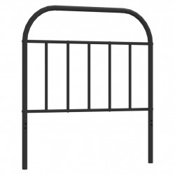 Metalowe wezgłowie, czarne, 90 cm