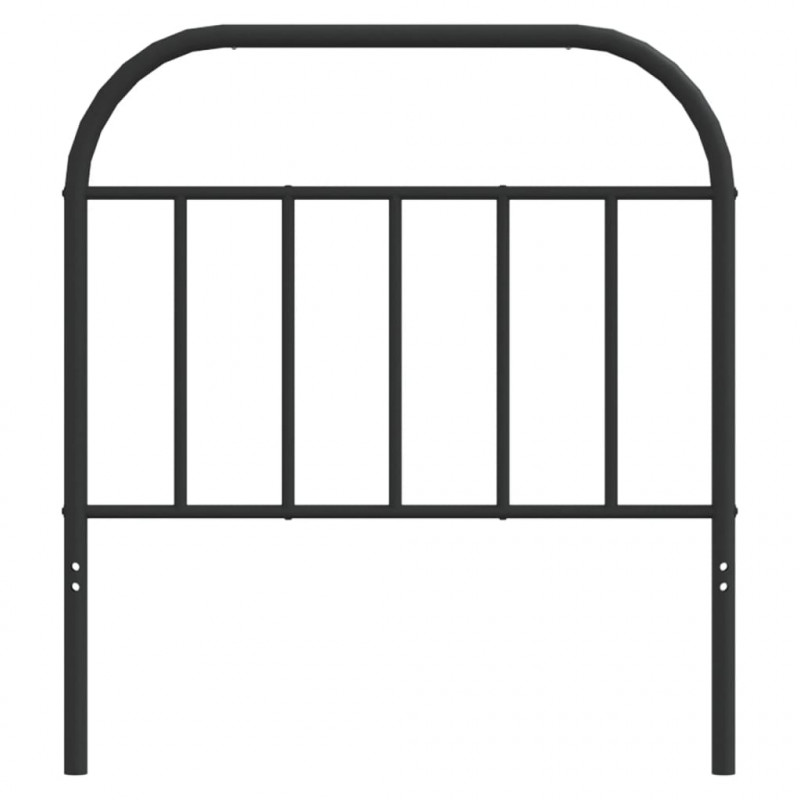 Metalowe wezgłowie, czarne, 90 cm