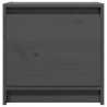 Szafki nocne, 2 szt., szare, 40x30,5x40 cm, lite drewno sosnowe