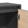 Szafki nocne, 2 szt., szare, 40x30,5x40 cm, lite drewno sosnowe