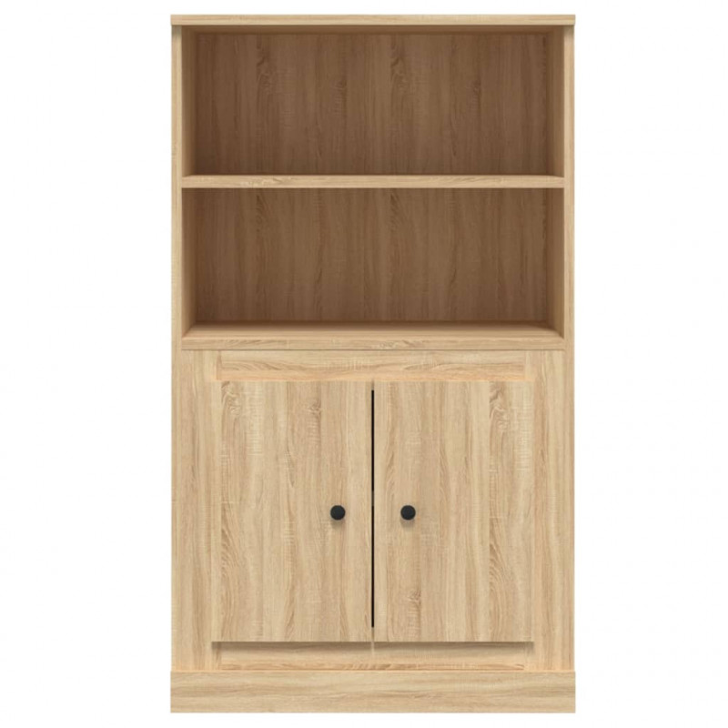 Kredens, dąb sonoma, 60x35,5x103,5 cm, materiał drewnopochodny