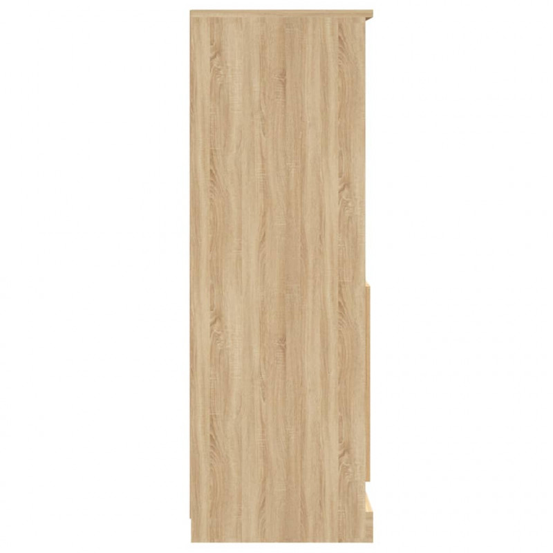 Kredens, dąb sonoma, 60x35,5x103,5 cm, materiał drewnopochodny