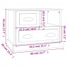 Szafka nocna, biała, 60x39x45 cm