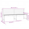 Ławka ogrodowa, miodowy brąz, 201,5 cm, lite drewno sosnowe