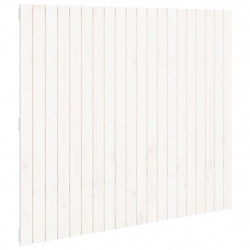 Wezgłowie łóżka, białe, 127,5x3x110 cm, lite drewno sosnowe