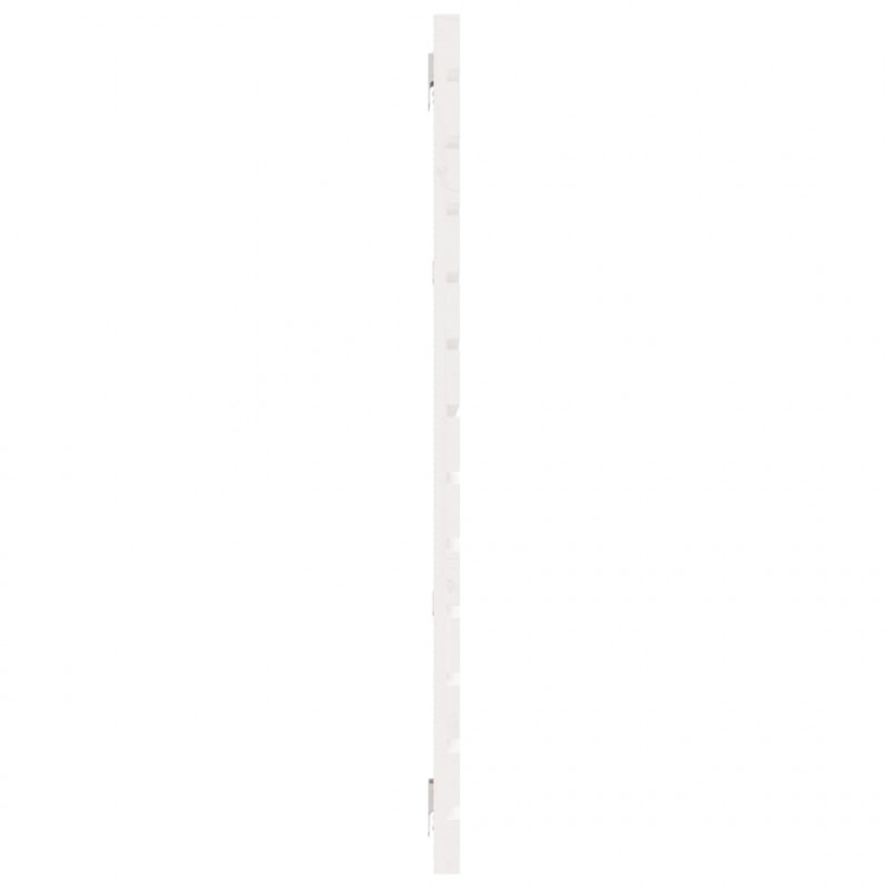 Wezgłowie łóżka, białe, 206x3x91,5 cm, lite drewno sosnowe